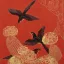 Gaston SUISSE (1896-1988) - Paradisiers dans les cactées en fleurs.